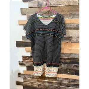 Gudrun Sjoden knit boho lagenlook dress  size XL